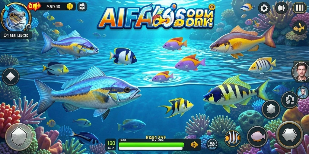 Gambaran gameplay seru AIFA66 dengan aksi menembak ikan.