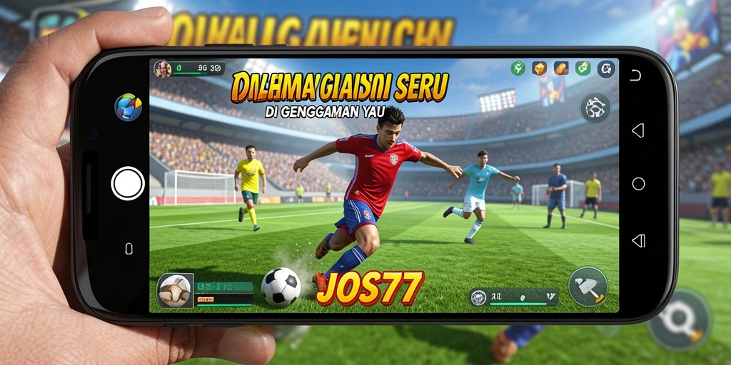 Screenshot utama JOS77 menampilkan gameplay olahraga yang seru dan menarik.