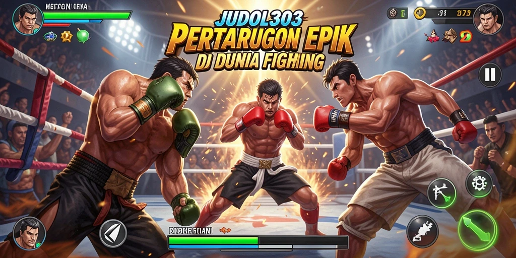 Tampilan gameplay JUDOL303 dengan aksi pertarungan yang intens.