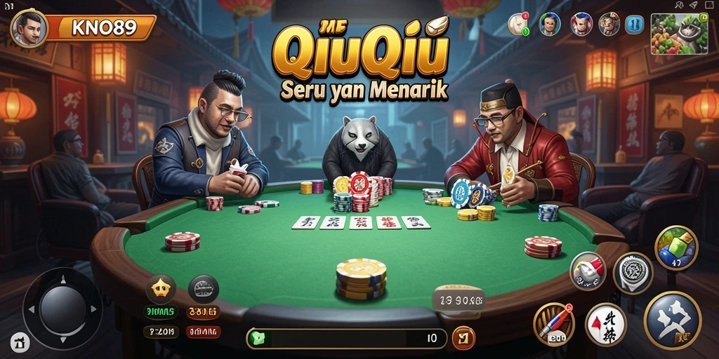 Tampilan gameplay KNO89 yang seru dan interaktif dalam QiuQiu.