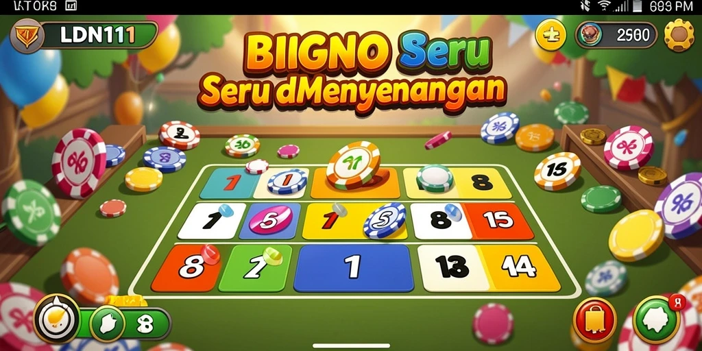 Screenshot LDN11 menunjukkan gameplay Bingo yang seru dan interaktif.