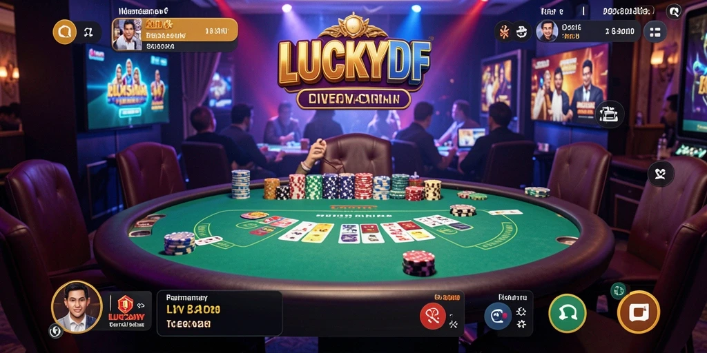 Gameplay LUCKYDF yang mendebarkan dan interaktif di Live Casino.